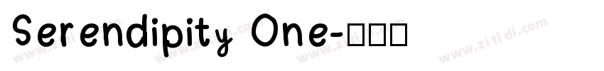 Serendipity One字体转换